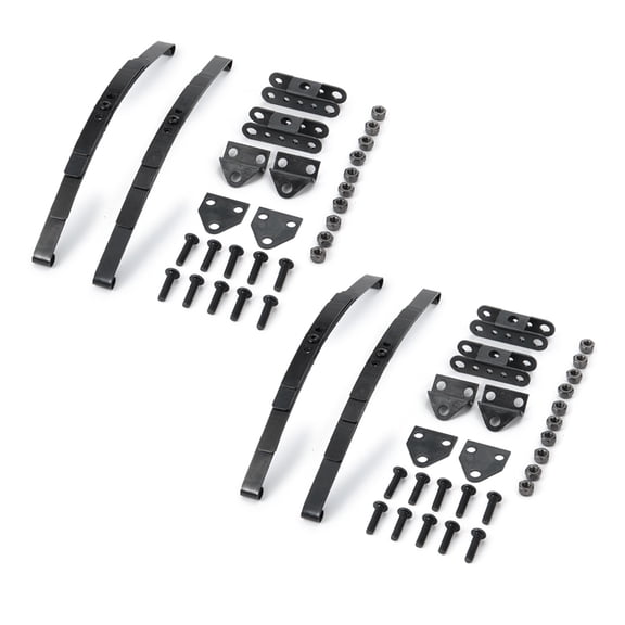 2025 New! 2X Hard Leaf Spring Suspension Bar Set for 1:10 RC Rock Crawler D90 Axial SCX10 ,Black