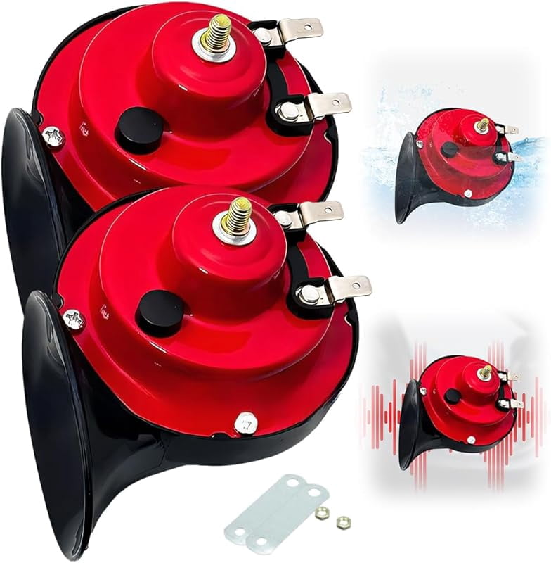 Auto Megafon 12V - 5-Sound Laut Horn 300Db Sirene Mikrofon für Van Lkw - Megaphone Air Horn Pa Mic Lautsprecher