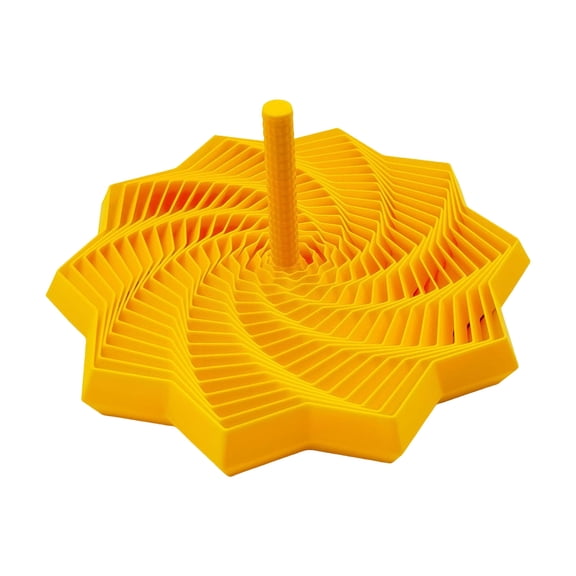 2025 New 3D Printed Expanded Sensory Fidget Star with Handle Colorful Whirling Spiral Design Star Shaped Fidget Star Star Shaped Handle (S)