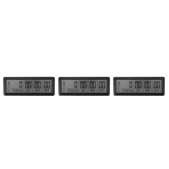 2025 New! 3X Big Digital Countdown Days Timer Clock - 999 Count Down for Graduation Lab Kitchen (Black)