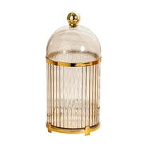 2025 New 6.5" Plastic Fruit Fork Set with Can Brown/Clear/Gray for Home, Picnics, Party Serving