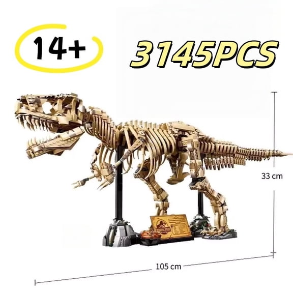 2025 New 76968 Dinosaur T-Rex Fossils Tyrannosaurus Rex Building Blocks Dinosaur World Park Toys for Kids Boys Birthday Gifts