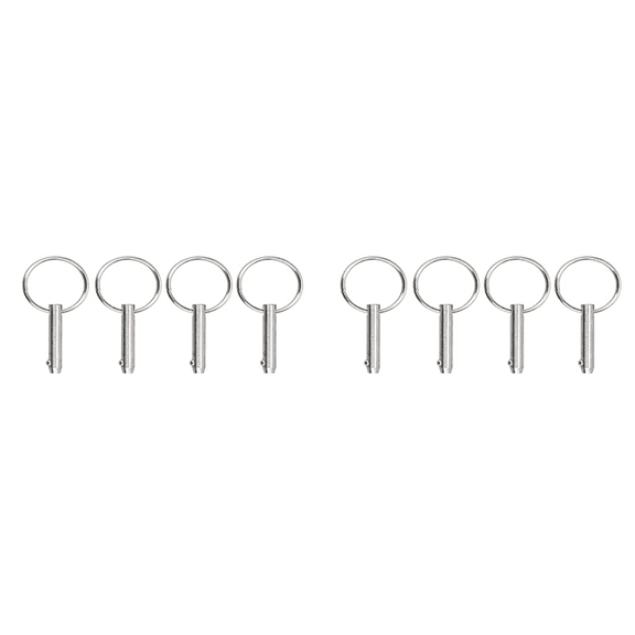 2025 New! 8 PCS Marine Bimini Top Pins, Diameter 1/4In(6.3Mm), Overall Length1.5In(38Mm), Usable Length(25.4Mm)