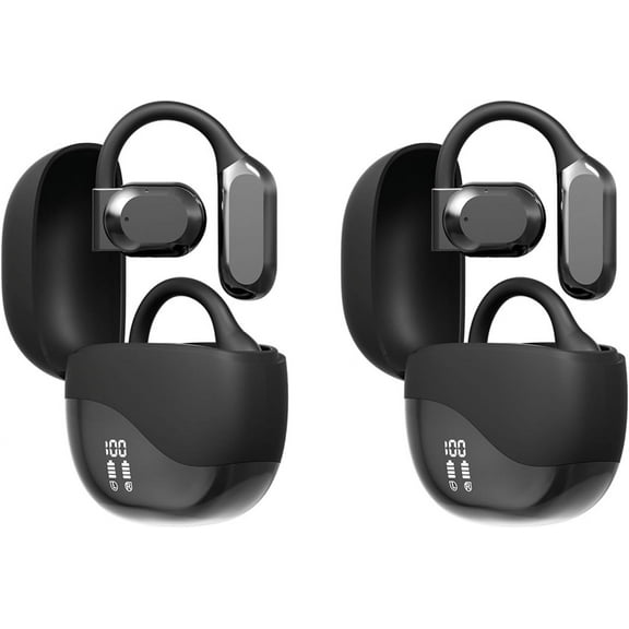 2025 New AI Real Time Language Translator Earbuds Open Ear AI Translation Earbuds Translation Pods Translator Earbuds for Android iOS, 144 Languages Translator Pods for iOS & Android (2pcs Black)