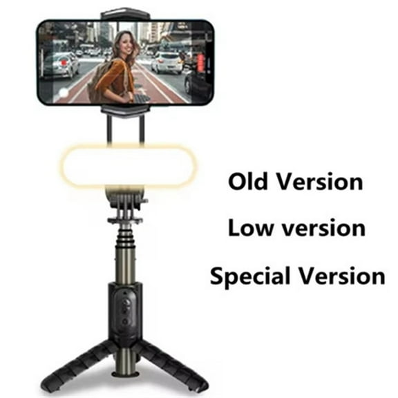 2025 New AI Stabilizer Wireless Bluetooth Selfie Stick Tripod Handheld Gimbal Stabilizer Monopod With Fill light for IOS Android