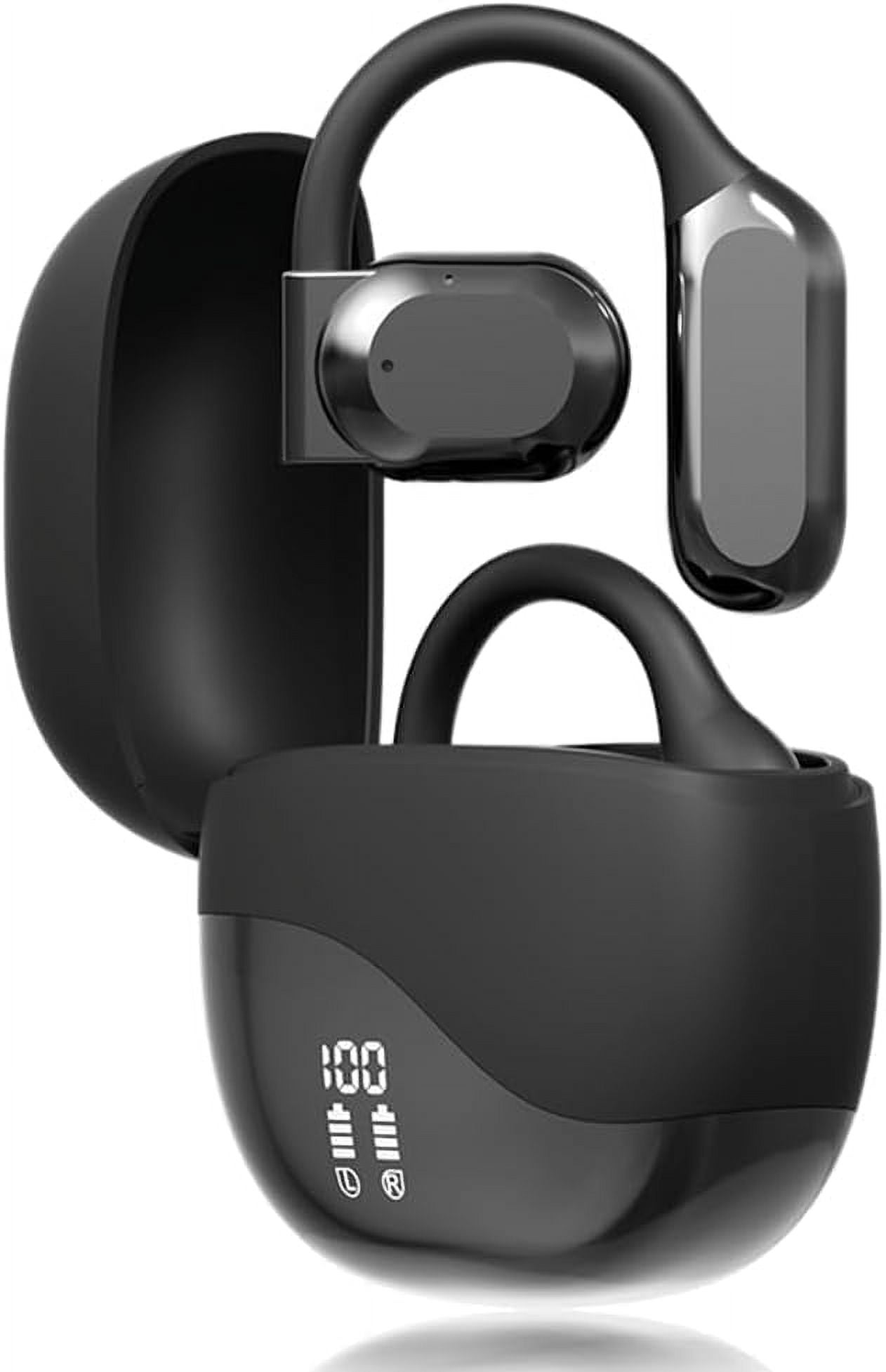 2025 New Ai Translating Earbuds, Wireless Bluetooth Translation Earbuds Translation Earbuds Real Time, 144 Languages Play Music Bluetooth Over-Ear for Travel Business Learning (Black)