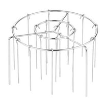 2025 New Air Fryer Grill Skewer Rack, Stainless Steel BBQ Kabob Set, 12 Vertical Meat Skewers with Round Hanging