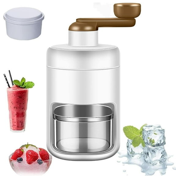 2025 New Arrival Household Mini Ice Shaver Crusher, Manual Ice Crusher for Snow Cones and Slushies, Portable Smoothie Maker 1PCS