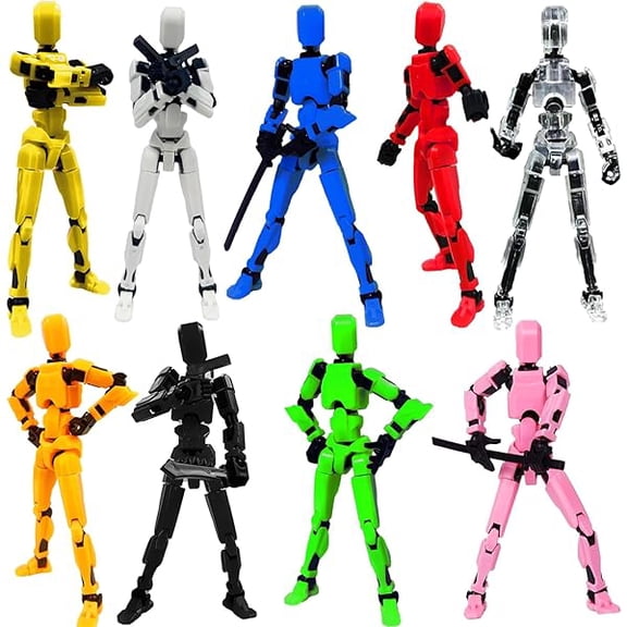2025 New Assembly Completed-Titan 13 Action Figure,Dummy Robot 13 Action Figures Set,3D Printed Multi-Jointed Action Figures,Nova 13 Action Figure for Collectors Desktop Decorations (9pcs)