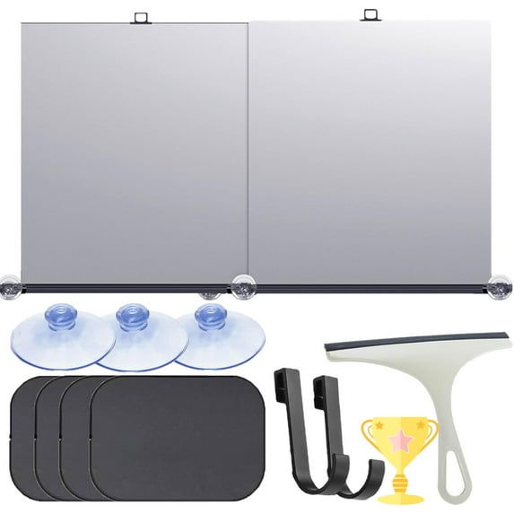 2025 New Automatic Retractable Car Sunshade, Ivorydpresion Automatic Retractable Sunshade for Car Windshield, Front Windshield Universal Sun Shade Sunblock (1 Set + 4 Pcs Guard)