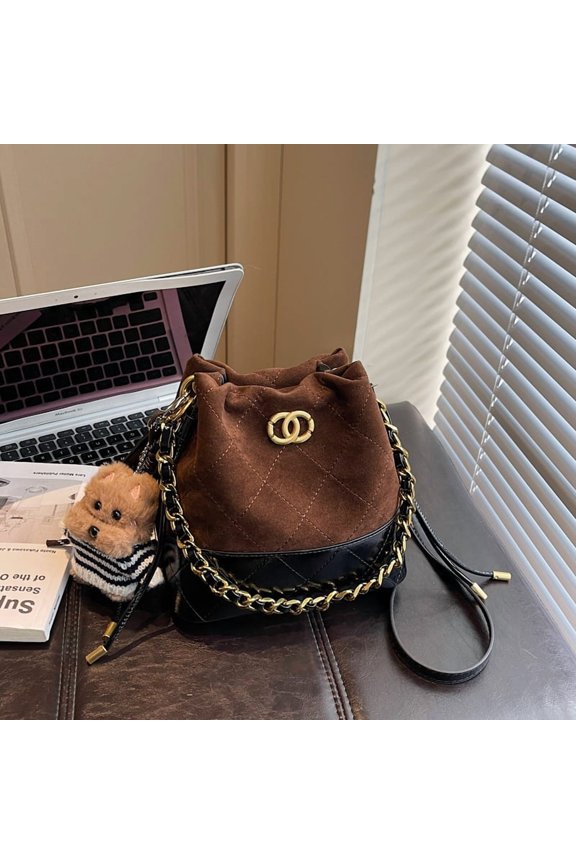 2025 New Autumn and Winter Retro Fashion Bucket Bag