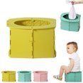 thumbnail image 1 of 2025 New Baby Whisper Travel Potty, Upgraded Portable Potty, 8.6*5.5In Foldable Potty Seat with Cleaning Bags, Reusable Toilet for Outdoor Camping, Travel, Toddler Potty Seat (Yellow), 1 of 7