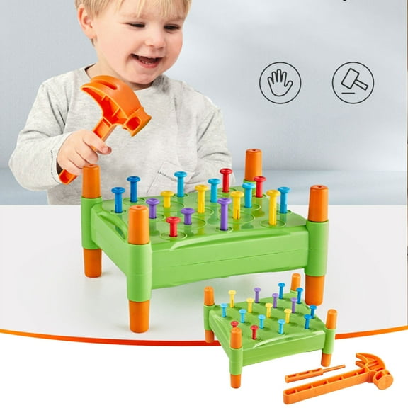 2025 New! Baby Workbench Pounding Hammer Toy for Toddlers,STEM Educational Preschool Learning Toys for Kids, Great DIY Gift for Boys and Girls
