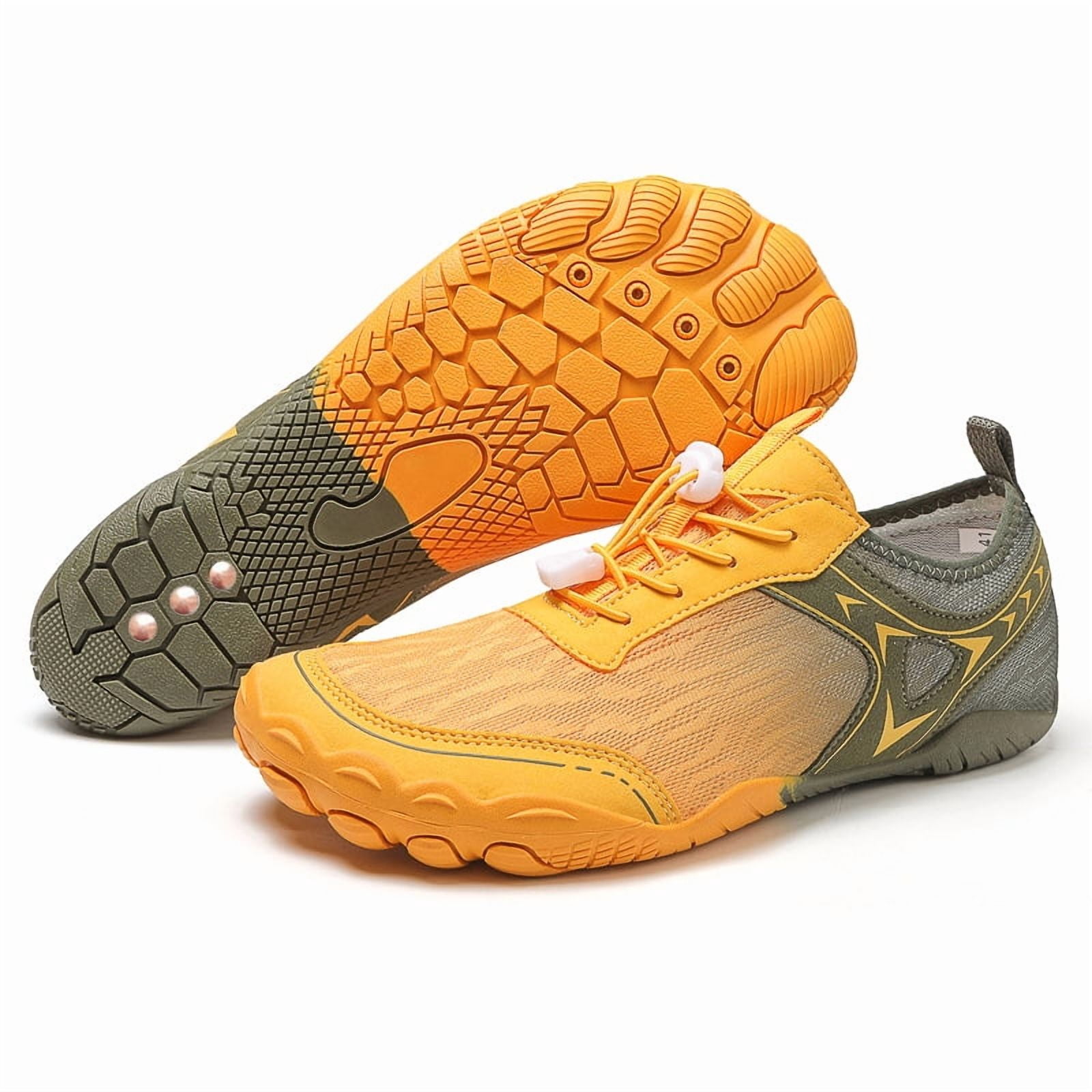2025 New Barefoot Hiking Shoes for Women & Men, Non-Slip Wide Toe Running Footwear with Copper Grounding Insoles & Rivets, Breathable Comfortable Unisex Outdoor Sneakers