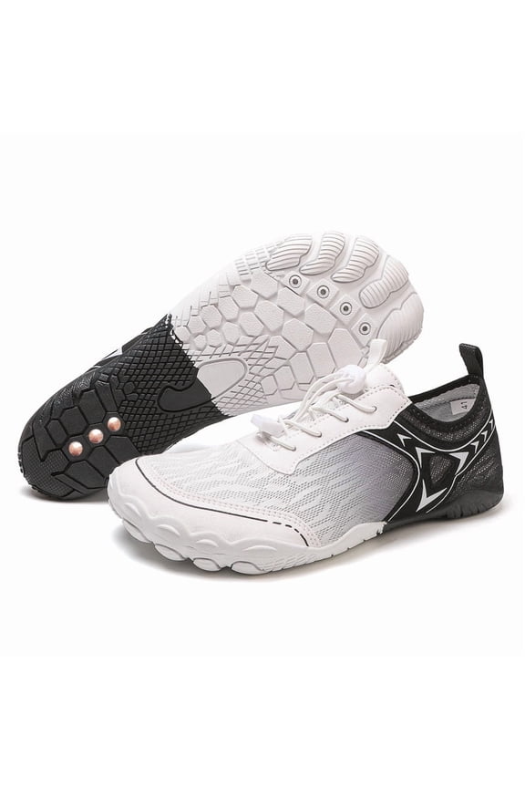 2025 New Barefoot Hiking Shoes for Women & Men, Non-Slip Wide Toe Running Footwear with Copper Grounding Insoles & Rivets, Breathable Comfortable Unisex Outdoor Sneakers