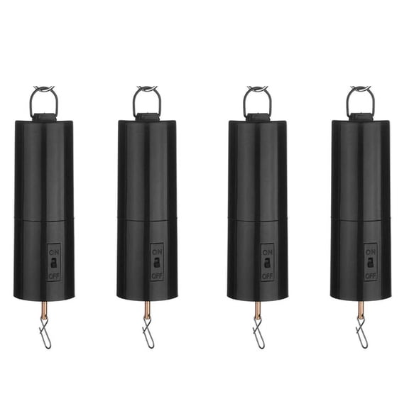 2025 New! Battery Powered Wind Spinner Black Rotate Motor for Hanging Chime Ornament 4Pcs