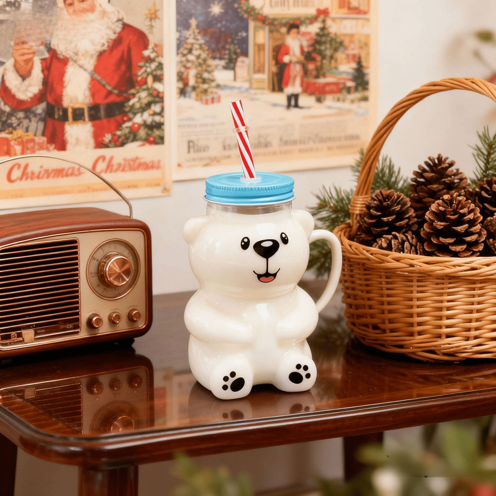 2025 New Bear Straw Cup 20oz Ecofriendly Reusable Design, Leakproof