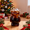 thumbnail image 1 of 2025 New Bear Straw Cup Glass Mug, 11oz Bear-Shaped Cold Cup, Perfect for Holiday Gifts, Iced Coffees, Cold Brews, Glass, Holiday Vibes, Viral Christmas Cup,(1 Bear Cup), 1 of 9
