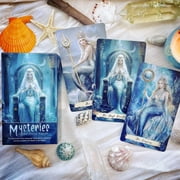 2025 New Beginner 12x7cm Tarot Cards Rider Waite 78 Genuine Professional Mermaid Tarot Deck with Guidebook English Spanish PDF