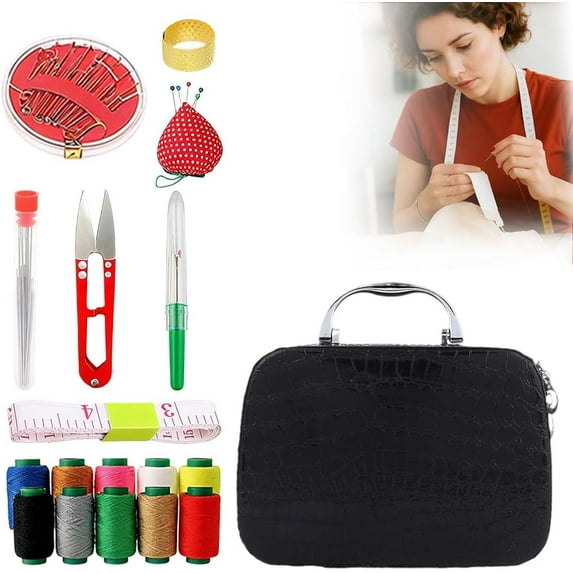 2025 New Big Eye Steel Needles Set, Sewing Kit Storage Box DIY ...