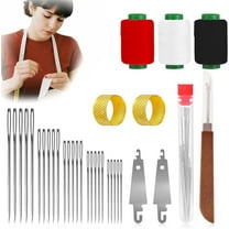 2025 New Big Eye Steel Sewing Needles Kit, 37Pcs Sewing Tool Set Fix Anything Anytime Portable Beginner-Friendly, Upgrade Needle Thread Hand DIY Embroidery Crafting Kit Tool (37Pcs)