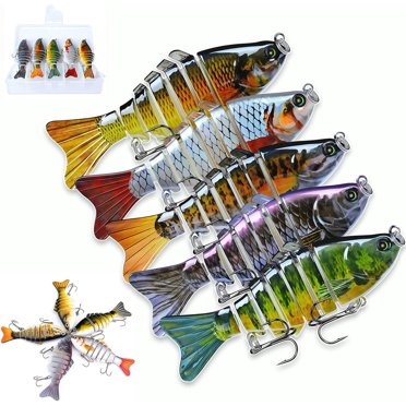 Micro Jointed Swimbait Lure – 3D Bionic Robotic Fishing Lure For Bass, Trout, Pike In Freshwater & Saltwater