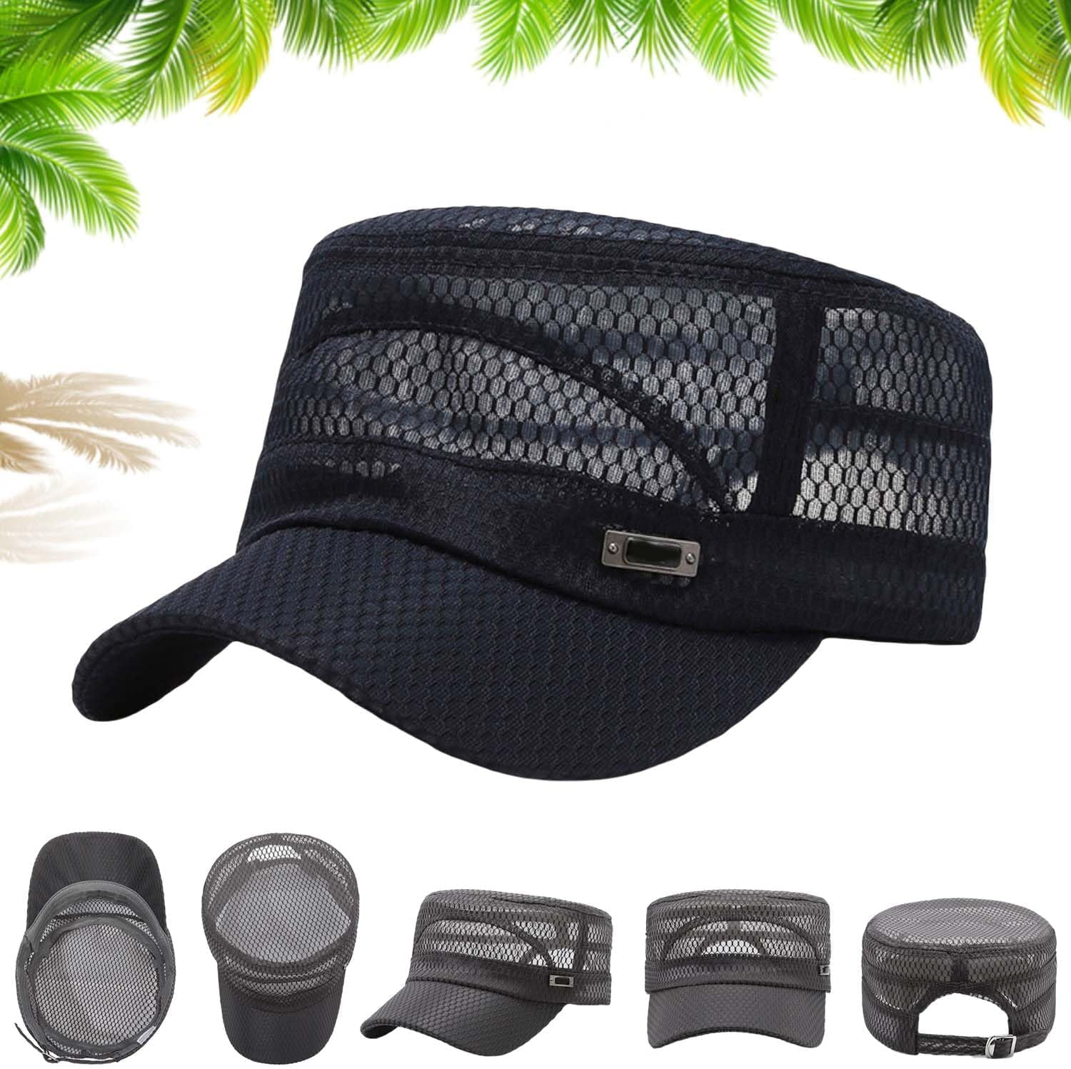 Surblue Unisex Mesh Sport Cap - Quick-Dry Breathable Sun Hat With UPF 50+ UV Protection