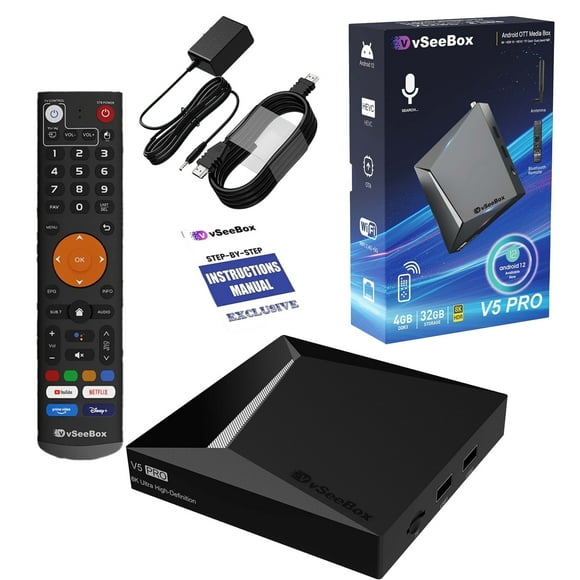 2025 New Box vSeeBox V5 Pro 4GB+32GB 6K HD