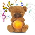 thumbnail image 1 of 2025 New Breathing Stuffed Animal, Soothe Snuggle Bear Plush, Soothing Breathing Bear Stuffed Animal for Anxiety Adults and Kids, Sleeping Bear Plushies with Realistic Breathing Motion & Lights Music, 1 of 7
