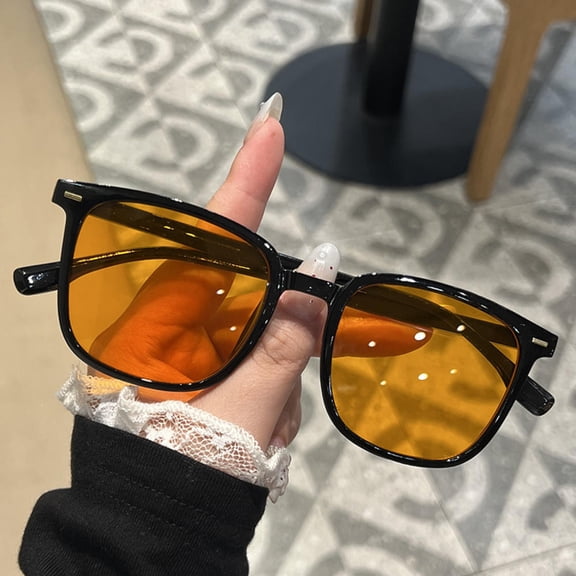 2025 New Brown Lens Sunglasses Retro Square Frame Sunglasses Women Fashion Men Eyewear Trendy