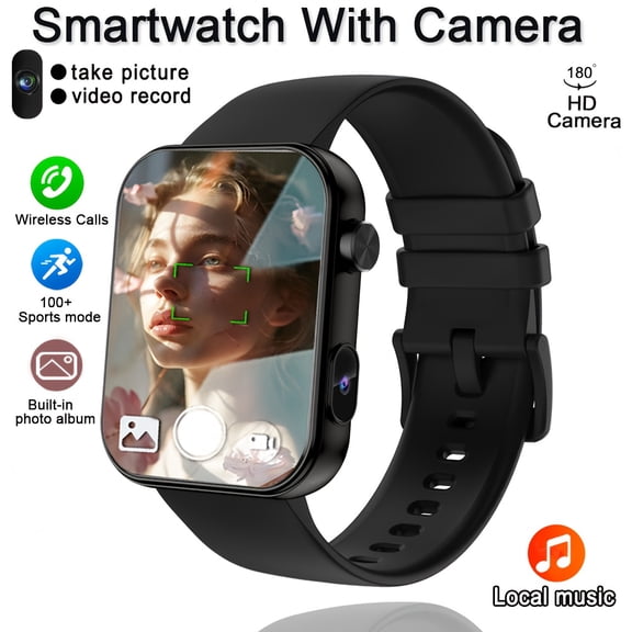 2025 New Built-in Camera Smartwatch, Photo Audio & Video Recording, Wireless Calling Multifunctional Sport & Fashion Smart Watch