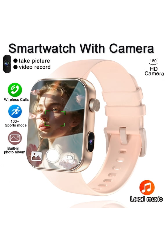 2025 New Built-in Camera Smartwatch, Photo Audio & Video Recording, Wireless Calling Multifunctional Sport & Fashion Smart Watch