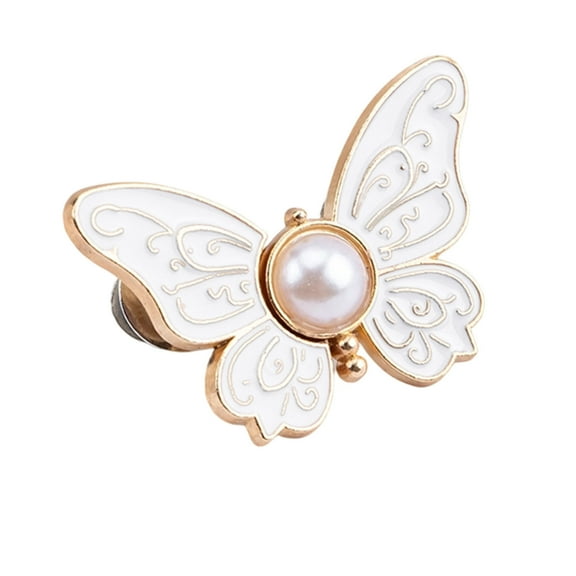 2025 New Butterfly Buttons Pins for Jeans,Adjustable Waist Buckle Extender Set - 8-Piece Pants & Skirts | No-Sew, Durable Metal Waist Tightener Clips with Spring-Lock Design (butterfly)