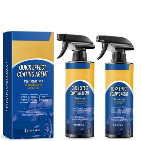 2025 New Car Coating Spray, Sopami Quick Effect Coating Agent, Polish Spray Waterless Wash Wax, 2pcs