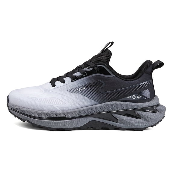 2025 New Carbon Plate Running Shoes - Stylish Lace-Up Athletic Sneakers with Mesh Upper, EVA Sole, and PVC Insole for Outdoor Activities, All-Season Use, Outdoor Sports Shoe|Stylish Athletic Shoes|