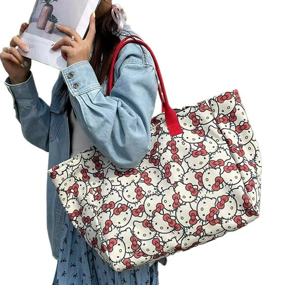 2025 New Cartoon Fashion Women's Large Capacity Portable Shoulder Tote Bag Casual Short-distance Travel Bag