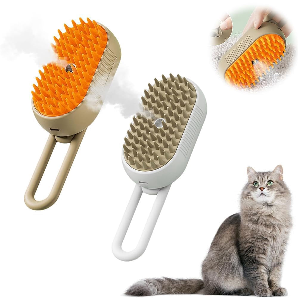 Curated visual reference: Picture Idea: 2025 New Cat Steam Brush Pet Steam Groomer Comb 3