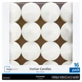 thumbnail image 1 of 2025 New Choice, Unscented Votive Candles, White, 16 Count, 1 of 6