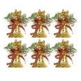 2025 New Christmas Decorations,Christmas Tree,6pc Christmas Bells Pendant Christmas Bells