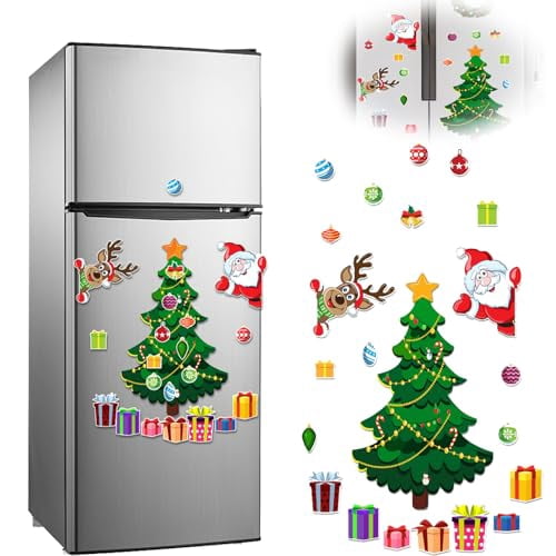 2025 New Christmas Themed Magnetic Sticker,Magnetic Christmas Tree for ...