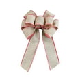 2025 New Christmas Tree Top Large Bow Nine Ears Imitation Fabric