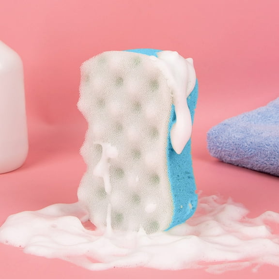 2025 New Clearance Wave Bath Sponge Bath Wipe Abundant Foam Bath Ball Household Children's Bath Sponge Multiple Function Cleaning Wipe