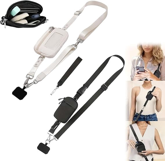 2025 New Crossbody Lanyard Teacher, Adjustable Crossbody Phone Wallet Lanyard with Safety Breakaway Clasp