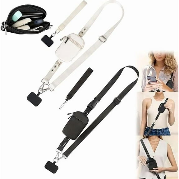 2025 New Crossbody Lanyard Teacher, Adjustable Crossbody Phone Wallet Lanyard with Safety Breakaway Clasp