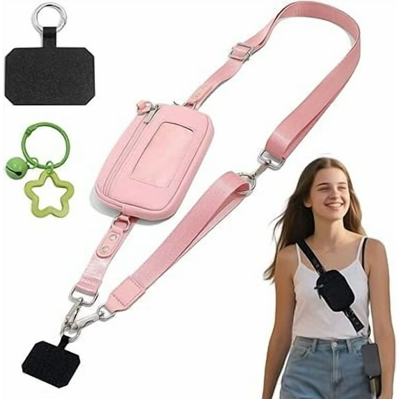 2025 New Crossbody Lanyard Teacher, Cross Body Lanyard Teacher, Adjustable Phone Lanyard Crossbody Strap with Wallet