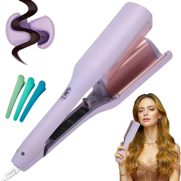2026 New French Curls Iron, Create Frizz-Free French Curls Effortlessly Curling Irons, 15-Second Heat-Up, 4 Temp Ceramic Hair Waver, Egg Curling Irons