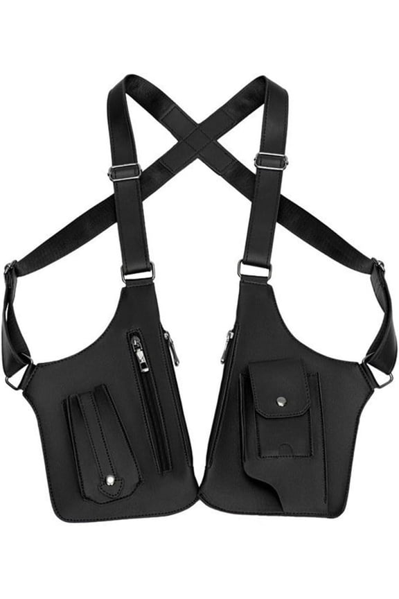 2025 New Double Shoulder Strap Multi-pocket Outdoor Anti-Theft Tactical Bag, Tactical Shoulder Bag for Men