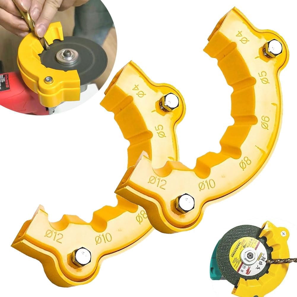 Drill Bit Sharpener Attachment For Angle Grinder - Sharpens 2-13mm Bits, Fits 125mm Grinder