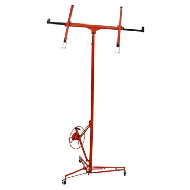 2025 New Drywall Lift, 13 FT Drywall Jack Lift, 360° Adjustable Drywall Panel Hoist, 150 Lbs Heavy Duty Foldable Sheetrock Lift for Home Improvement