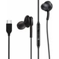 thumbnail image 1 of 2025 New Earbuds Stereo in-Ear Headphones for Samsung Galaxy S25 S24 S23 S22 S21 S20, Note 10, 10+ - Designed with Microphone and Volume Remote Type-C Connector-Black, 1 of 9